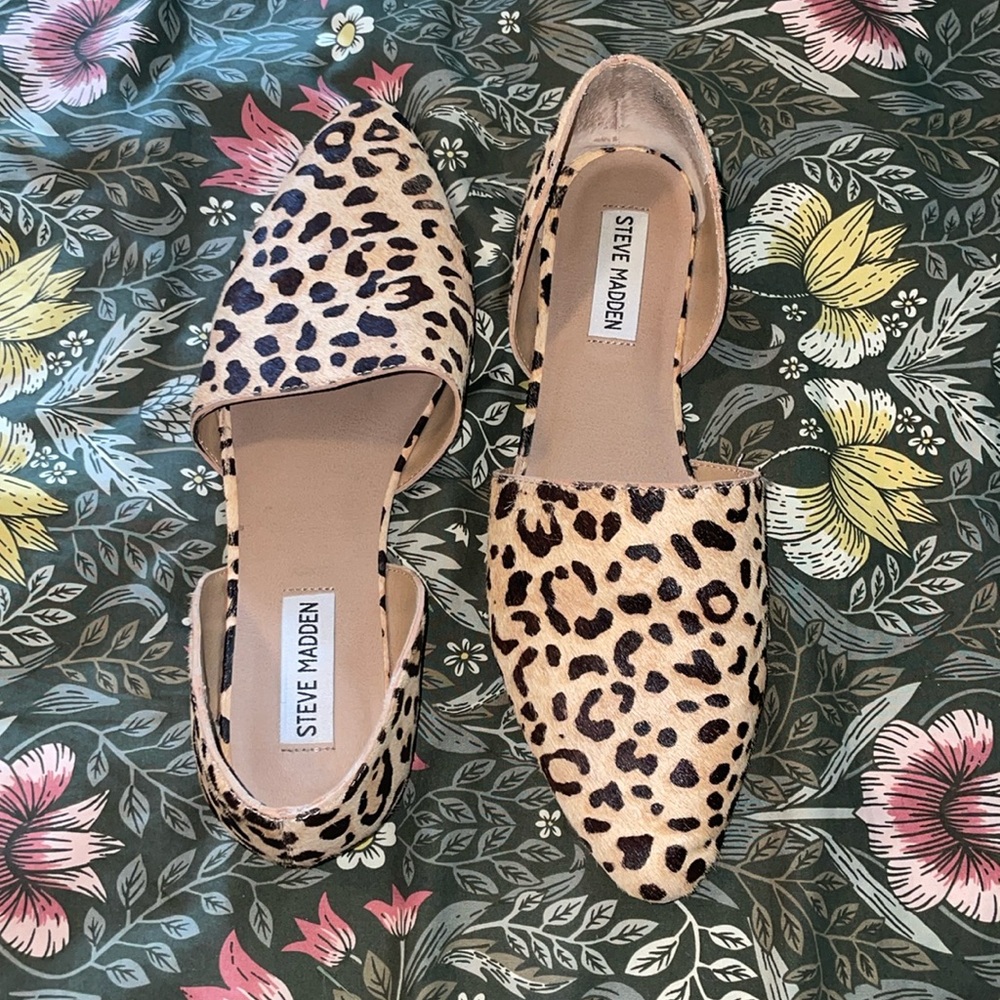 Animal print Steve Madden flats